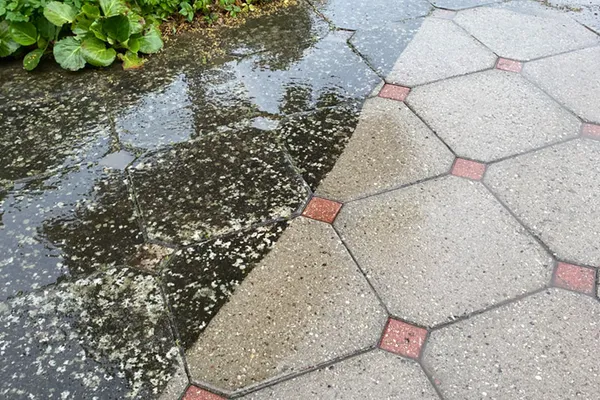 Fliserens — rens af belægningssten og terrasse